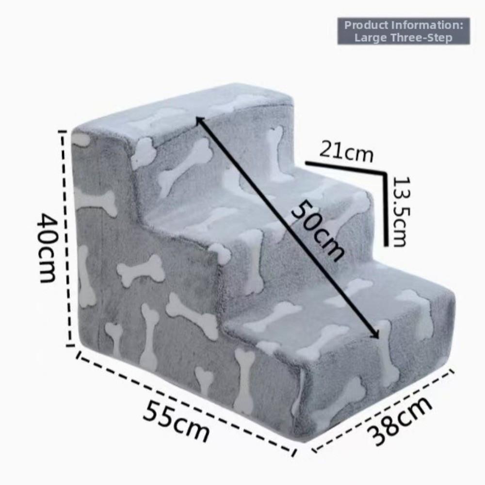 New Star Pet Stairs Washable Foam Steps Dog Stairs Removable Non-Slip Pet Staircase Bed