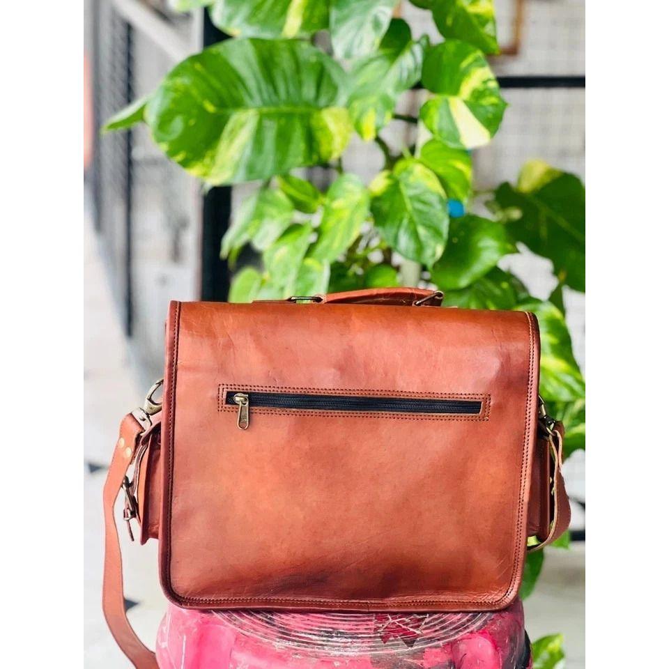 Leather Briefcase Laptop Messenger bag best computer satchel Handmade Bags