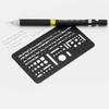 Luddite Eraser Plate Template TECHNICAL ERASER PLATE Black LDTI-TEP-01