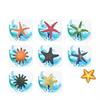 Authentic Sea Star Animal Models For Kids Educational Beach Toys Colorful Pvc Set