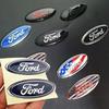 KRYQ4 Car Steering Wheel Logo Emblem Sticker CoverFor Ford Focus Kuga Fiesta Edge Explorer Escape Ecosport Mondeo Fusion Ranger Roush