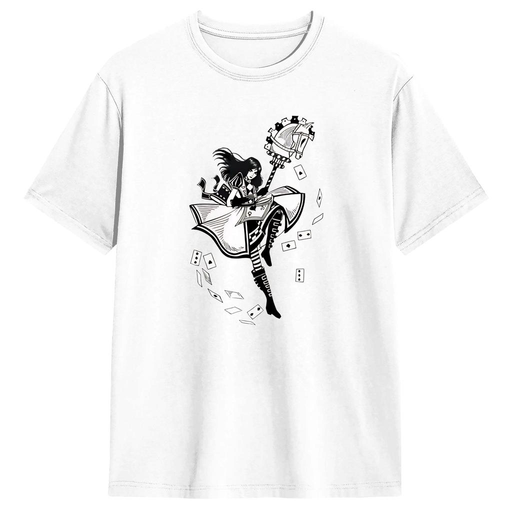 Game Alices Madness Return Tshirt Summer Trendy Cool Tshirts Unisex 100 Cotton O Neck Plus Size Top Tees Y2k Retro Tshirt