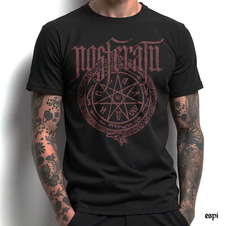 Nosferatu TShirt Count Orlok Sigil Unique Horror Movie Clothing Harajuku Graphic T Shirts