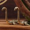Loch Ness Monster Handmade Figurine 1Pcs Vintage Antique Brass Collectible Ornament for Living Room Desktop Home Decor Gift