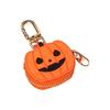 Small Coin Purse Keychain for Women Pumpkin Spiders Web Coin Pouch with Keychain Bag Charms Accessories Gift for Womens