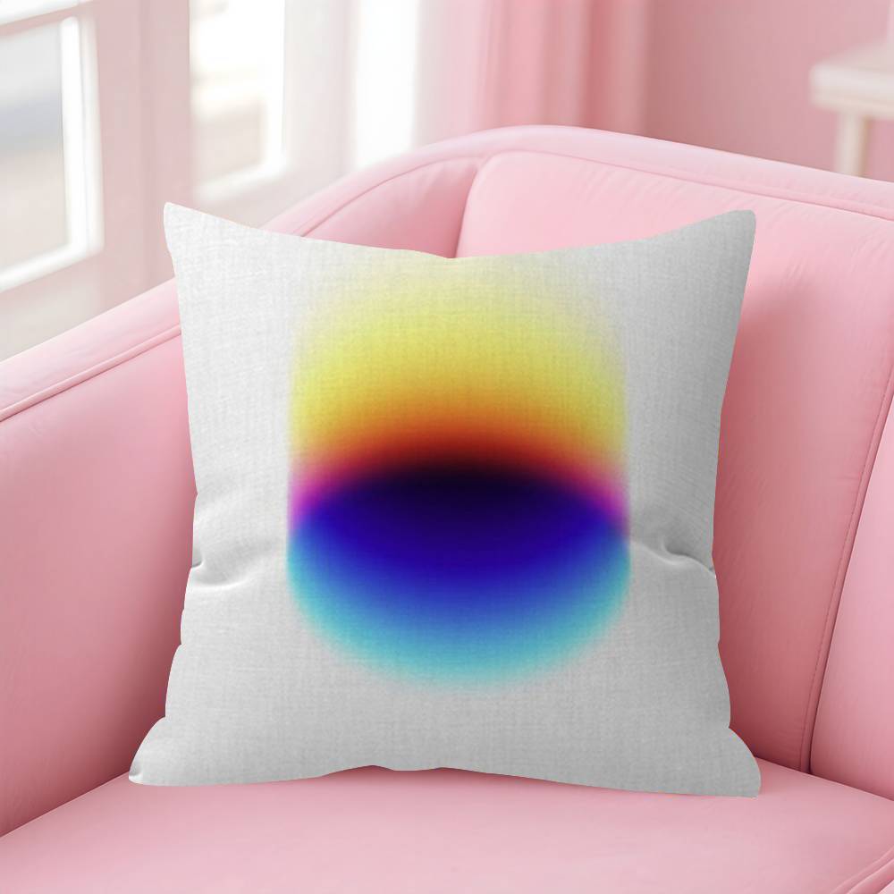 Gradient Halo Pillowcase Toon Gift Cushion Cover Bedroom Home Sofa Chair Seat Decor Pillow Case