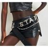 New Water Diamond Letter Chain Waist Belt, Abie Shibuya Spice Girl Letter Style