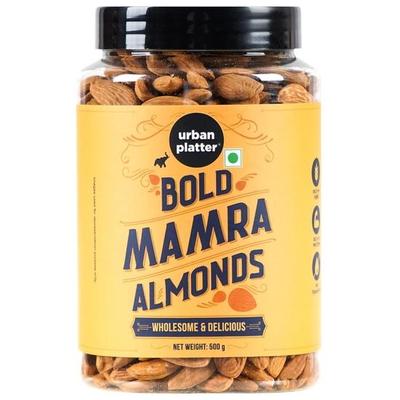 Urban Platter Bold Mamra Almonds, 500G, Whole