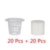 20Pcs Plant Nursery Mesh Cup Pots Grow Pot Sponge Net Colonization Vegetable Planter Growing Basket Holder Hydroponic Soilless