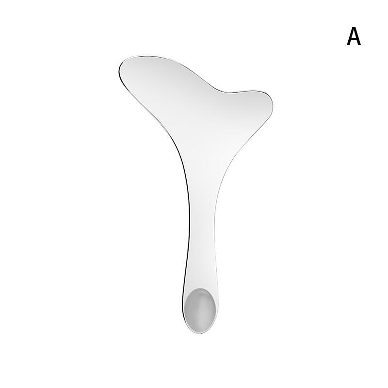 

Y-образный скребок из нержавеющей стали для косметики, шпатель для тонального крема, скребок для массажа лица, очищающий инструмент, профессиональный инструмент для макияжа