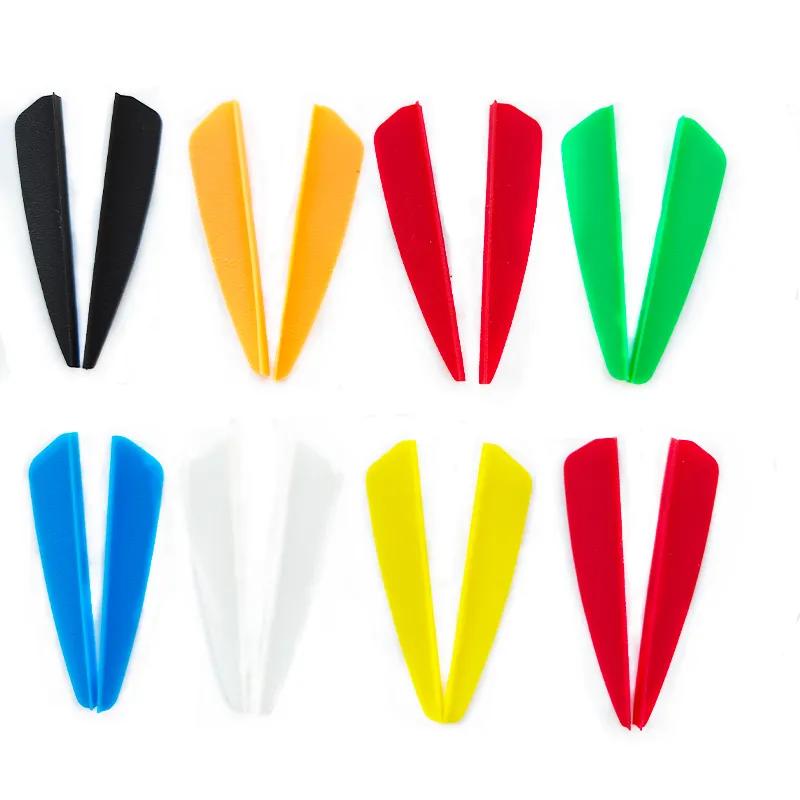 100pcs Arrow vanes 1.8/2 inch TPU vanes hunting shooting Accessories 7 color Suitable for 6.25/7.5 inch arrows