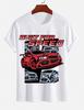 Unisexs Pure Cotton Solid Color Tshirt Casual Round Neck Short Sleeve Automotive Street Style Top