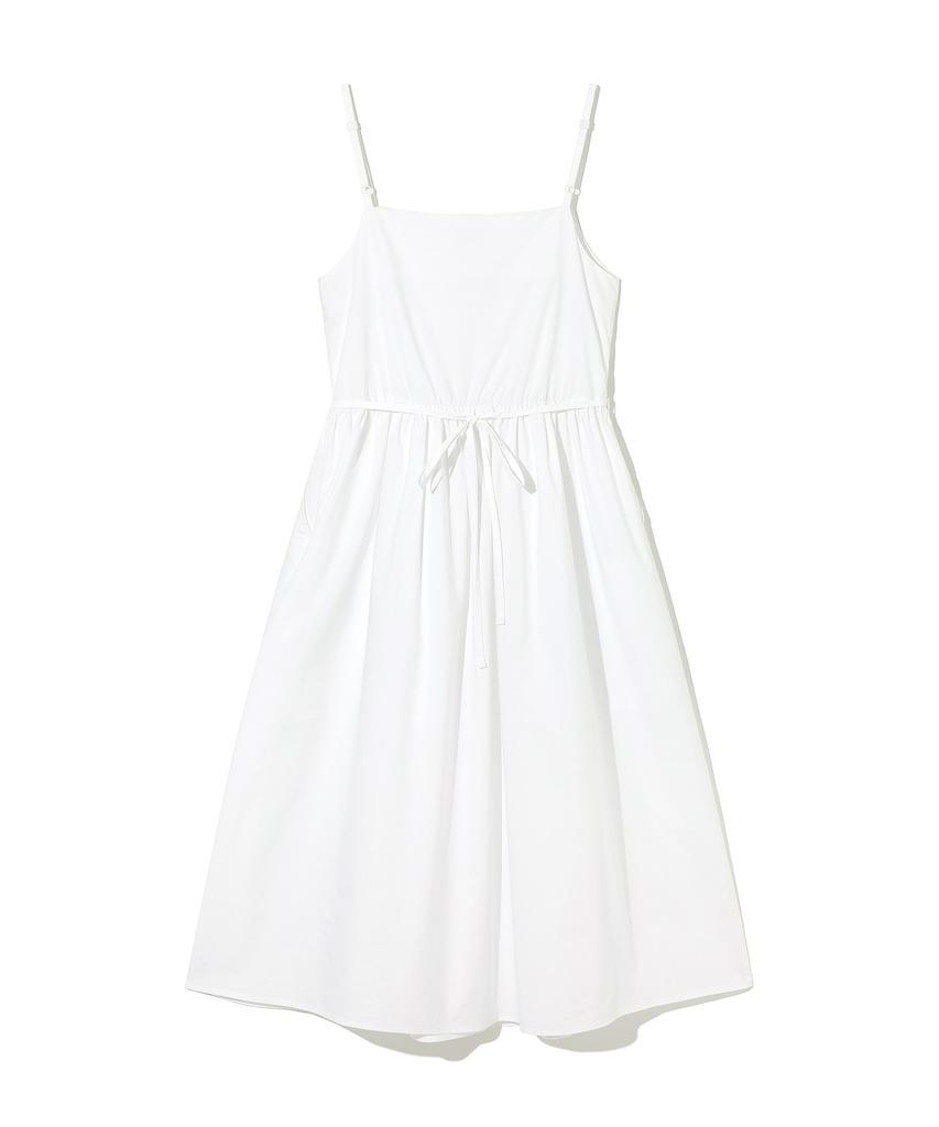 LEE Women Pintuck Sleeveless Long Dress White