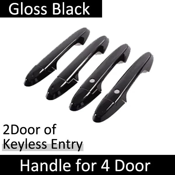 For Honda Fit Jazz MK3 GK GH GP 2013~2019 2018 Gloss Black Smart Door Handle Cover Sticker Trim Car Protective Film Accessories