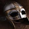 Viking Gjermundbu Helmet  Norse Warrior Armor  Medieval Combat LARP Gear  Handmade Steel And Brass Helmet for Collectors Reenactment