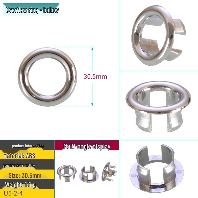 Ceramic Washbasin Overflow Hole Cover Plug - Decorative Sink Stopper Cap