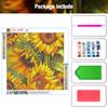 Sunflower Flowers Diamond DIY Paintings DIY Sticky Tools Wall Decorative Painting for Living Room Bedroom Study