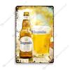Beer Advertising Metal Sign, Vintage Pub Decor 30x20cm