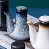 Japanese Retro Household Ceramic Oil Bottle Seasoning Jar Olive Oil Vinegar Soy Sauce BottleFood StorageContainerKitchenUtensils