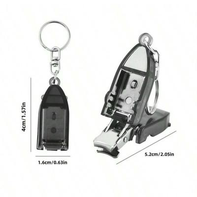 Mini Cute Keychain Nail Clippers Portable Foldable Fingernail Clippers, Small Manicure Tools for Home Use, Assorted Col