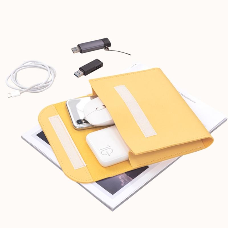Leder-Organizer-Tasche Für Powerbank, Kopfhörer, Kabel, Kompaktes, Wasserdichtes Aufbewahrungsetui Für Digitales Zubehör