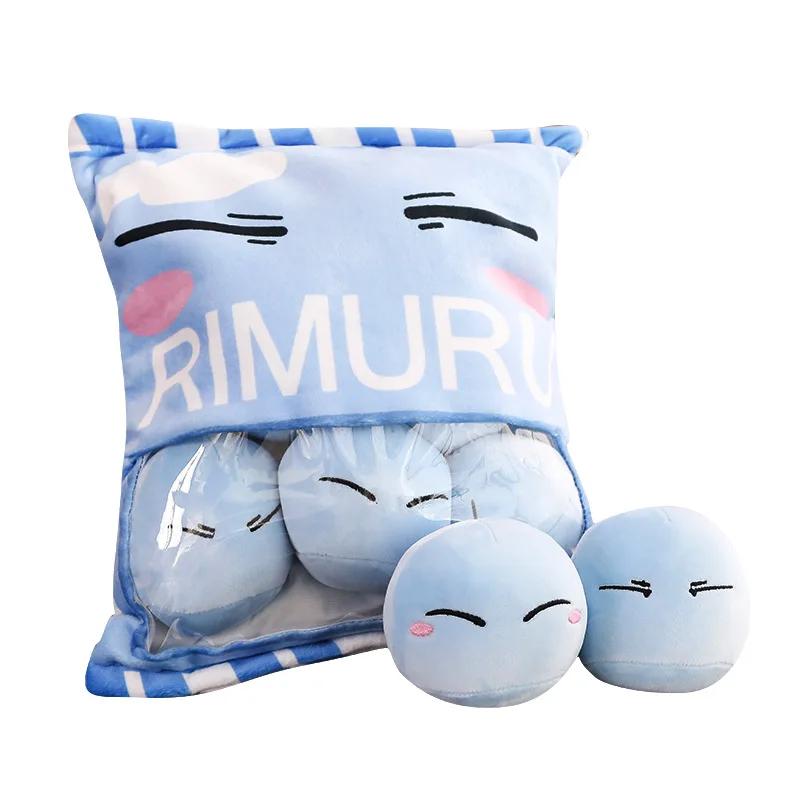 

Anime Cosplay Prop Pillow That Time I Got Reincarnated As A Slime Rimuru Tempest 2D Q Version Sofa Cushion Home Decor Pillow синий