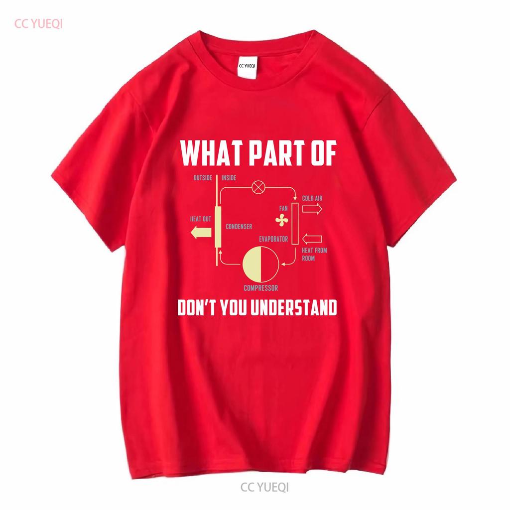 Funny HVAC Tech T Shirt For Men Technician S What Part Of Diagram Long Sleeves Vintage Washed Slightly Stretched Versatile