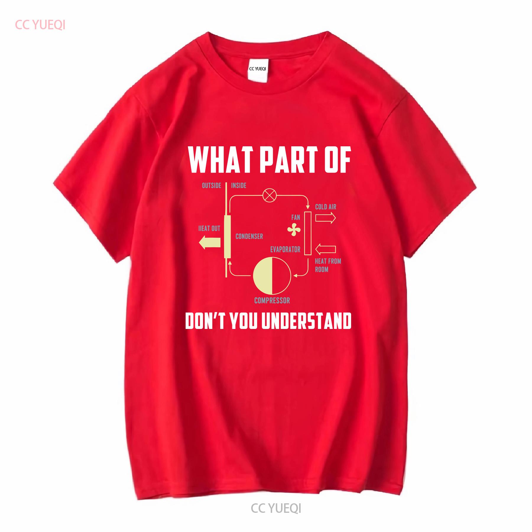 Funny HVAC Tech T Shirt For Men Technician s What Part Of Diagram long sleeves vintage Washed Slightly Stretched Versatile S