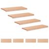 Stair Treads 8 Pcs 80 X 30 X 2 Cm Natural Solid Beech Wood