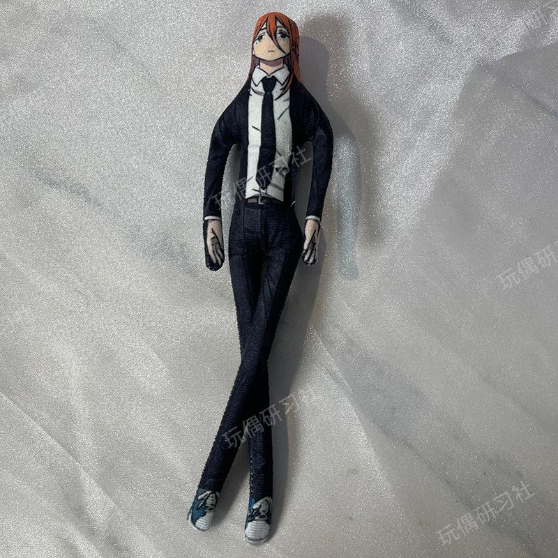Chainsaw Man Denji Power Makima Cosplay Pluche Pop Dubbelzijdig Omkeerbaar Gezicht Abstract Figuur Buigbaar Draadskelet Cadeau 90.16