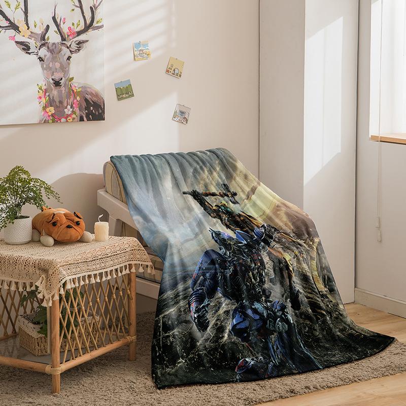 Cartoon Transformers Series Double-Sided Flannel 3D Digital Printing Blanket Blanket