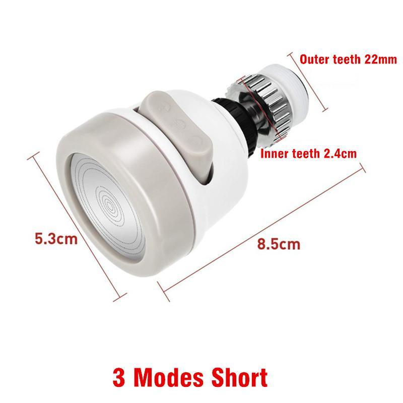 3 Modes Faucet Aerator Moveable Flexible Tap Head Shower Diffuser Rotatable Nozzle Adjustable Booster Faucet Kitchen Accessories