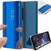 Protective Case - E.F.CONNECTION - Redmi Note 10 Pro 5G - Mirror Effect - Translucent Window - Blue