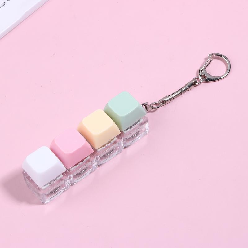 Stress Relief Fidget Keychain Keyboard Keycap DIY Clicker Toy 1PC Handheld Gadget for Work Study Travel School