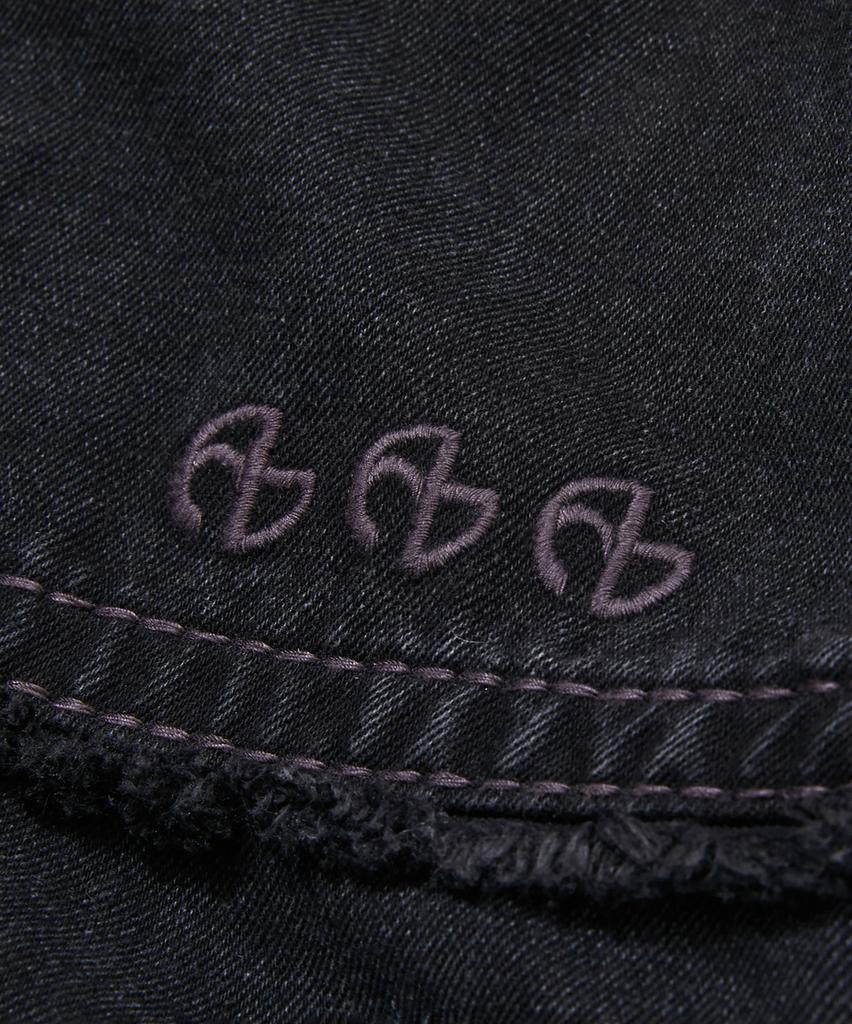 Nomanual No Religion Denim Rider Jacket - W.Black