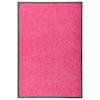 VidaXL Fußmatte Waschbar Rosa 60x90 cm