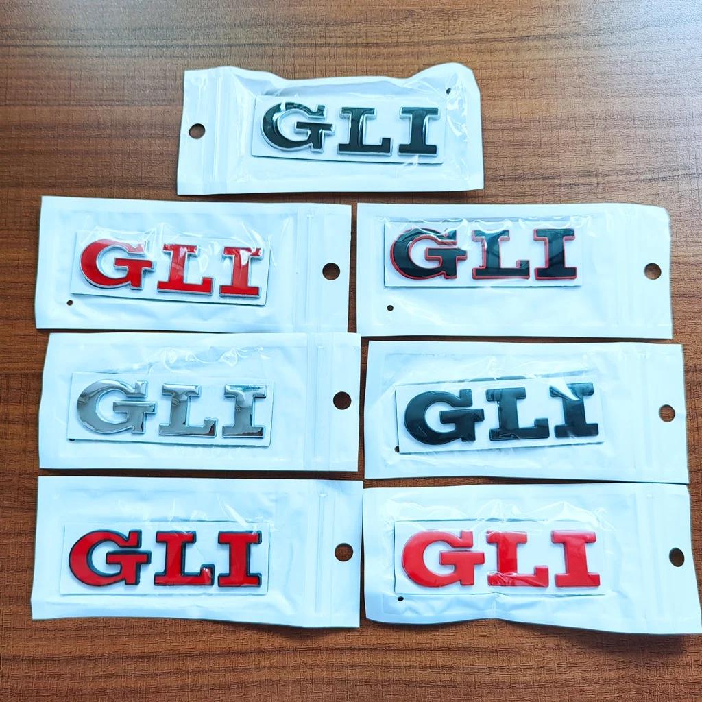 Golf 3 4 MK3 MK4 2026 Hot For VW VOLKSWAGEN 3d Metal Red Logo GLI Emblem Letters Car Trunk Badge Decal For Volkswagen Bora VW Je