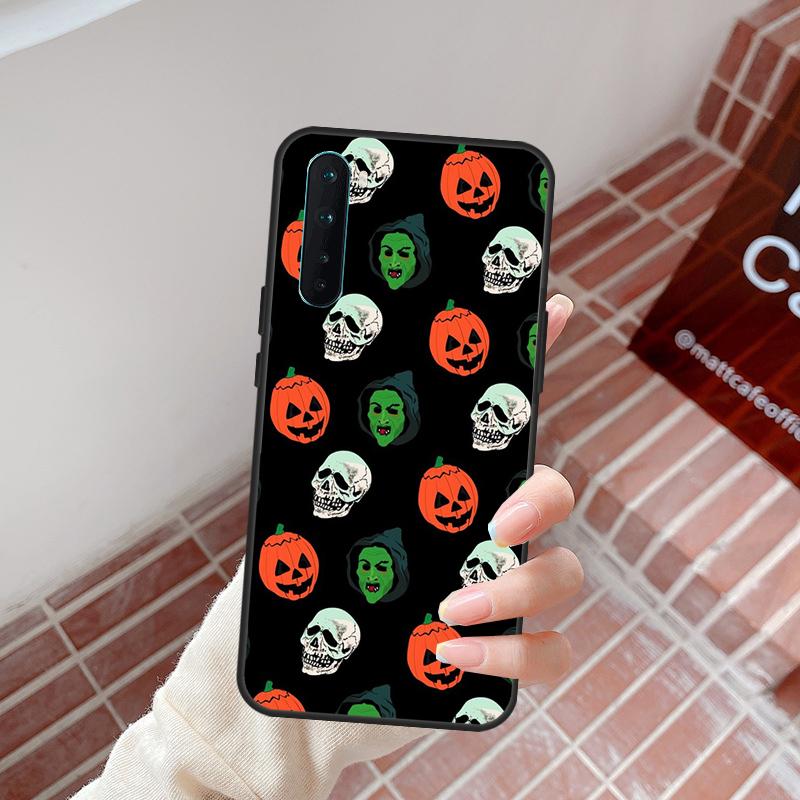 Halloween Pumpkin Horror Case For OnePlus 13R 12R 10R 13T 15 13 12 11 10T 8T Nord CE 4 3 2 Lite N20 N30 Nord 5 Cover