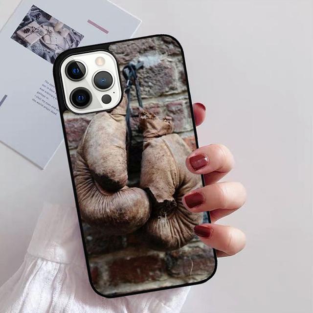 Boxing Gloves Phone Case For iPhone 17 Air 16 15 14 13 12 Pro Max Plus Max Cover Shell coque