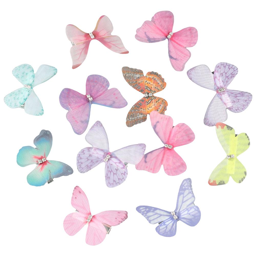 36PCS Colorful Colorful Butterfly Decor Two Layers Two Layers Butterfly Decor Fancy Butterfly  Craft