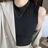 Round Neck Knit Tank Top Straps Crop Tops Women Summer Camis Solid Color Yoga Camisole Fashion SportsTube Female Sleeveless Cropped Y2K Girl Clothes