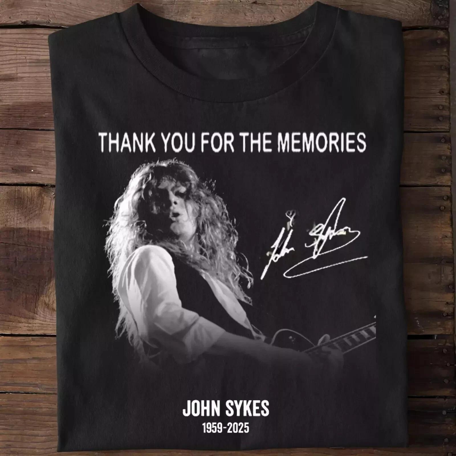 Thank You For The Memories John Sykes 1959 2025 BLUE MURDER T-shirt XL