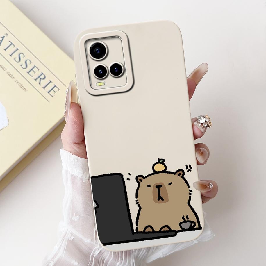 For Vivo Y21 2021 Case V2111 Silicone Cover For vivo Y21S Y33S Flower Protector Back Cover For Vivo Y21A Y21T Y33T VivoY21 Funda