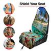 Universal Gym Car Seat Towel Cover - All-Season Front Seat Protector for Workout 