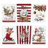 6pcs Christmas Chair Back Covers Gnome Chair Covers Xmas Dining Chair Covers For Home Kitchen Dining Room Decor,Not Elastic,19.6in*23.6in