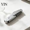 Kitchen Gadgets for Home 3-in-1 Wine And Beer Corkscrew Bottle Opener, Compact Manual Durable Opener Tool, Multifunctional Bar Seniors