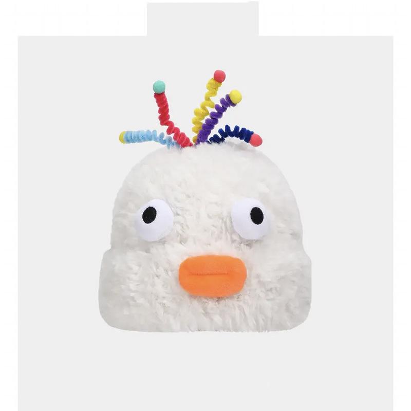 

Autumn and Winter New Personality Funny Woolen Hat for Women Versatile Cold Proof and Warm Looking Small Ear Protection Hat Travel Baotou Hat M（56-58cm）