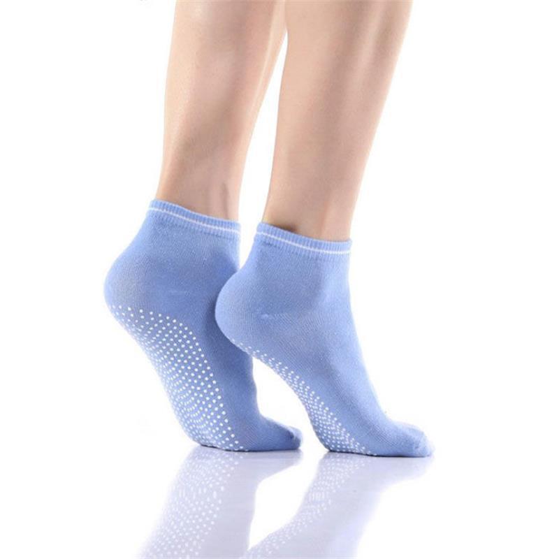 Women's Non-Slip Yoga & Sports Socks – Candy Color, Indoor/Trampoline/Boat Use