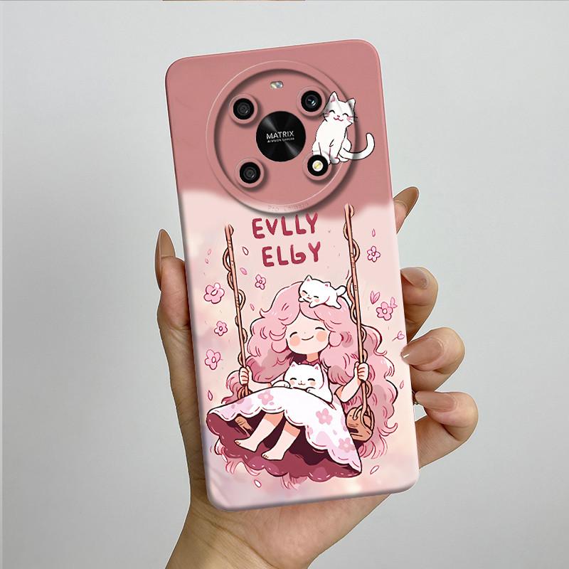 For Honor X9 4G 5G / Magic 4 Lite 4G 5G Phone Case ANY-NX1 LX1 LX2 LX3 Soft Silicone Sweet Painted Cover Cute Printed Casing