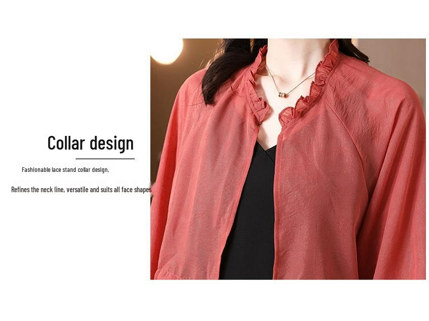 Cardigan Parasole in Chiffon: Leggero Sciarpa Estiva per Vestiti Canottiera, Giacca Corta Larga Modellante.